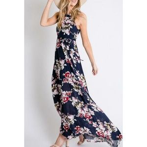 High Neck Maxi Dress